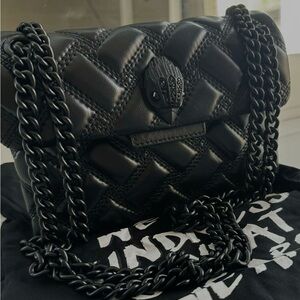 Black Quilted Chain Shoulder Bag